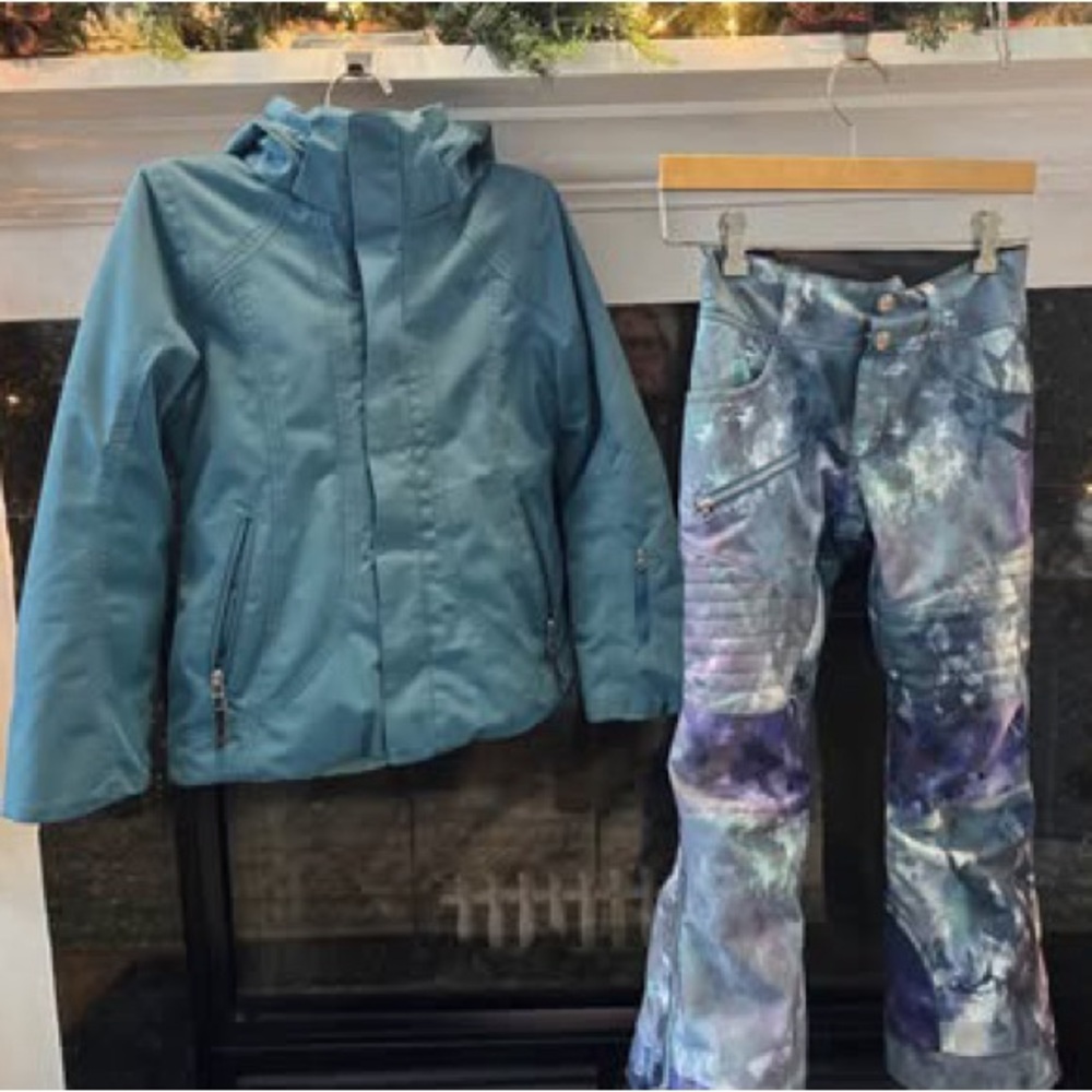 Girls Obermeyer Ski Jacket/Pants Set EUC